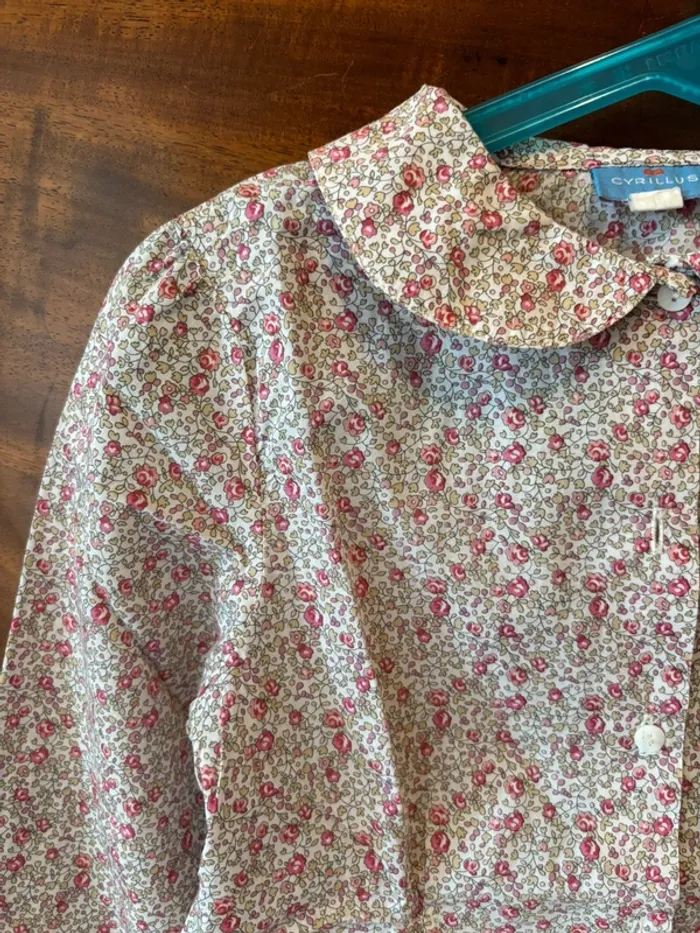 Chemisier liberty Cyrillus 10 ans parfait état - photo numéro 2