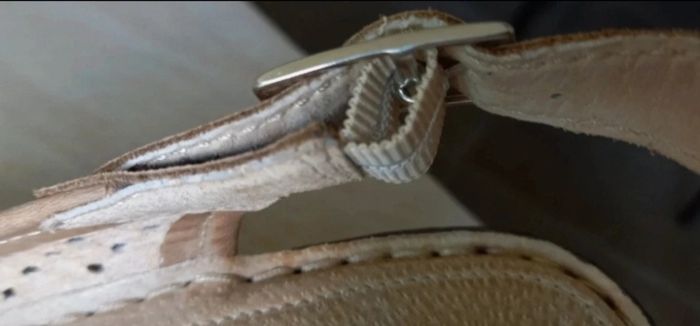 Sandales confortables CUIR talons compensés p37 - photo numéro 5