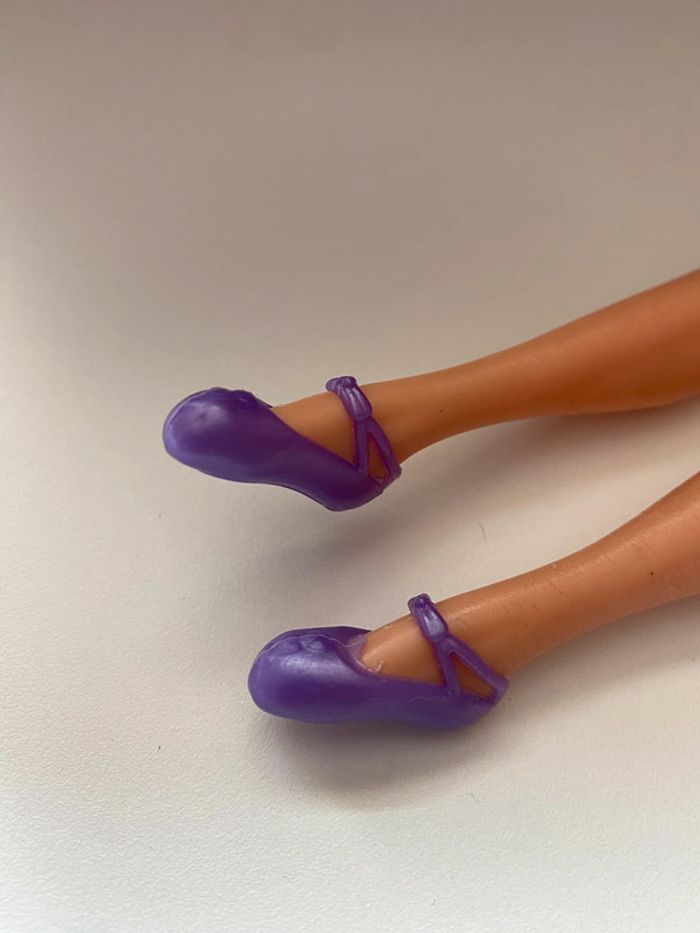 Ballerines pointe violette pour poupée Barbie - photo numéro 2