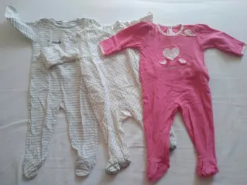 Lot de 3 Pyjamas Filles Leger