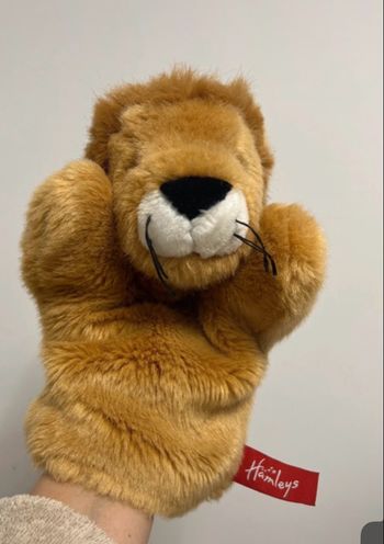 Hameleys lion puppet / peluche marionnette