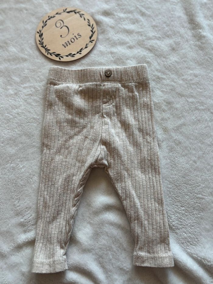 Legging beige Kiabi 3 mois