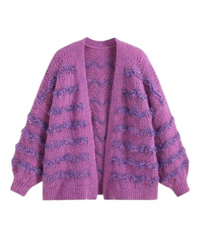 cardigan oversize xs/s violet rose cider