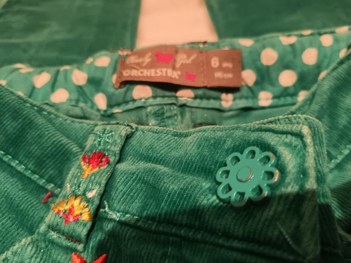 Pantalon velours vert orchestra 6 ans - photo numéro 3