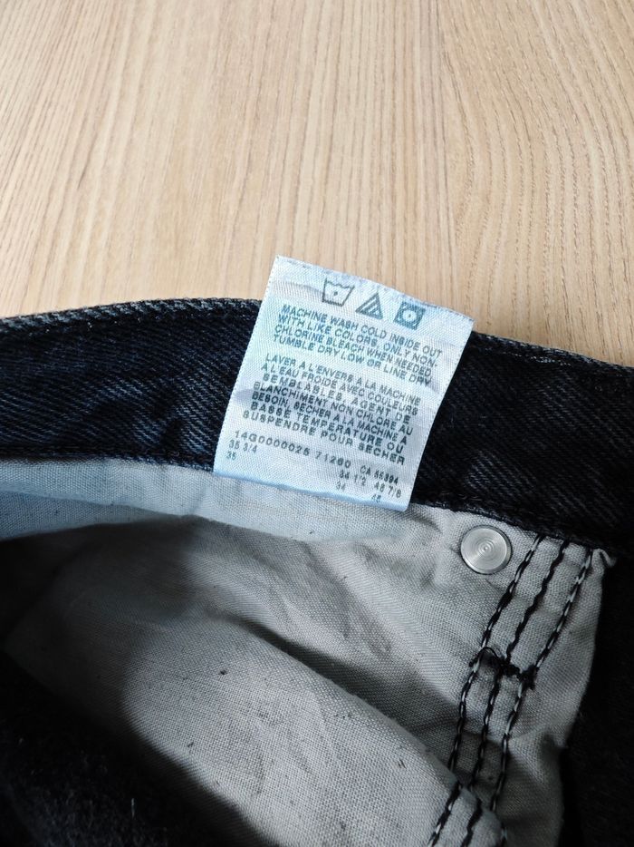 Jeans wrangler homme noir taille w34 X 34 /44fr coupe droite premium w032 - photo numéro 9
