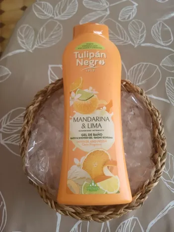 Gel douche mandarine citron, 650 ml, tulipan negro