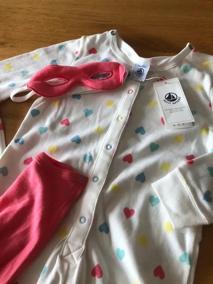 Pyjama cœurs déguisement Petit Bateau 3 ans - photo numéro 4