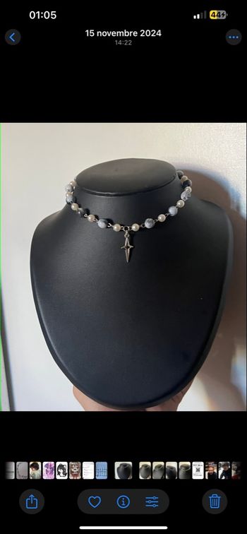 Collier. Style y2k tendance unique