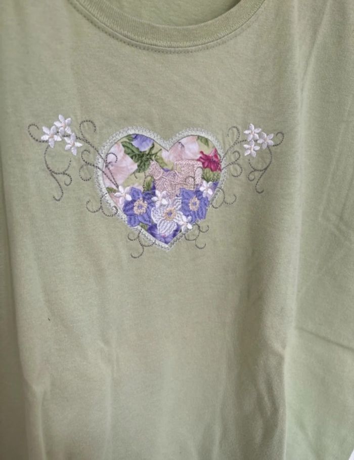 Teeshirt vert t.48 Gildan - photo numéro 2