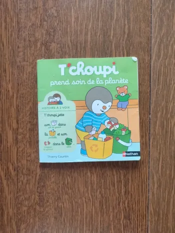 Livre T'choupi prend soin de la planète