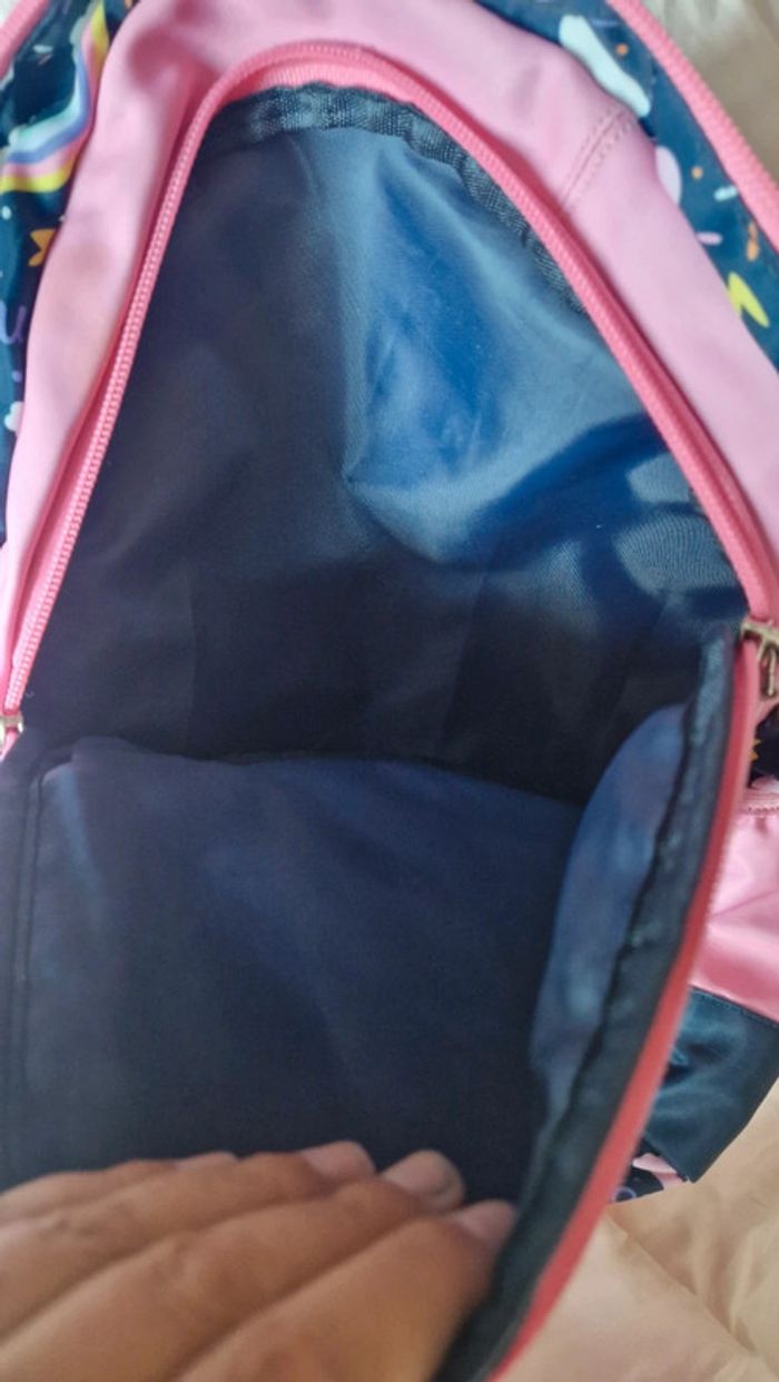 Cartable licorne et sa trousse - photo numéro 9