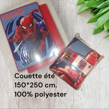 Couette été couvre lit spiderman marvel