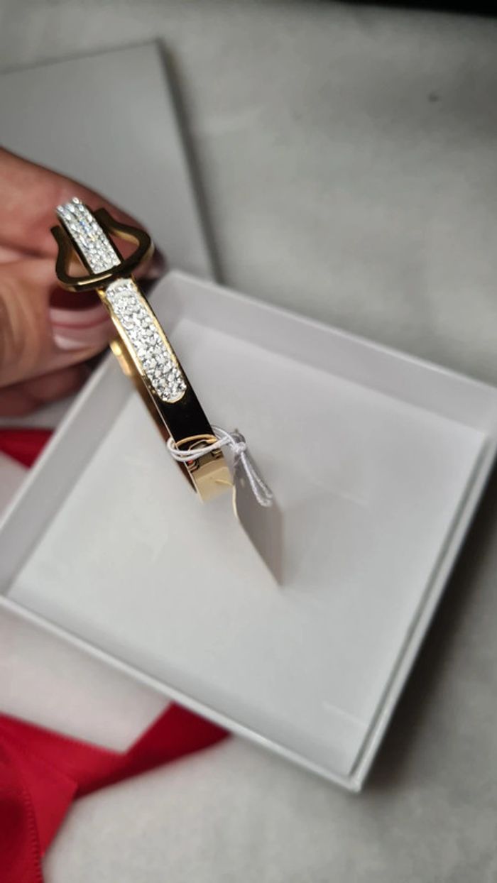 Bracelet acier inoxydable strass - photo numéro 4