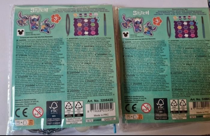 Lot de 2 packets d'attrapes soleil a peindre Stitch - photo numéro 2