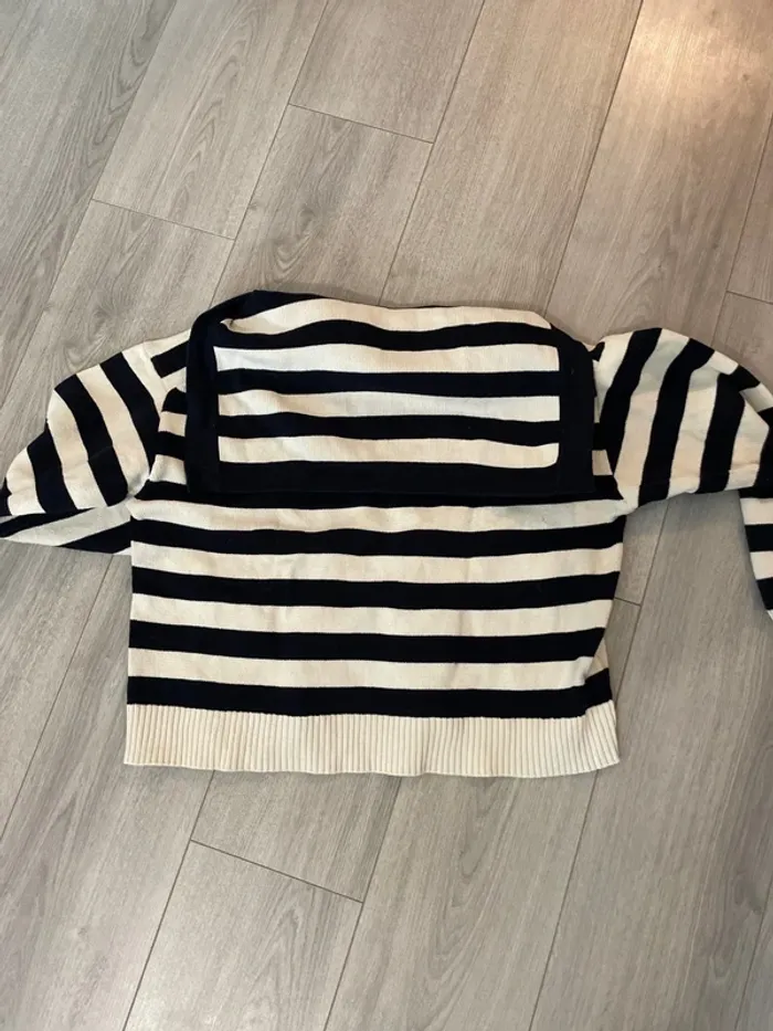 Pull femme Zara à rayures style marin - photo numéro 3