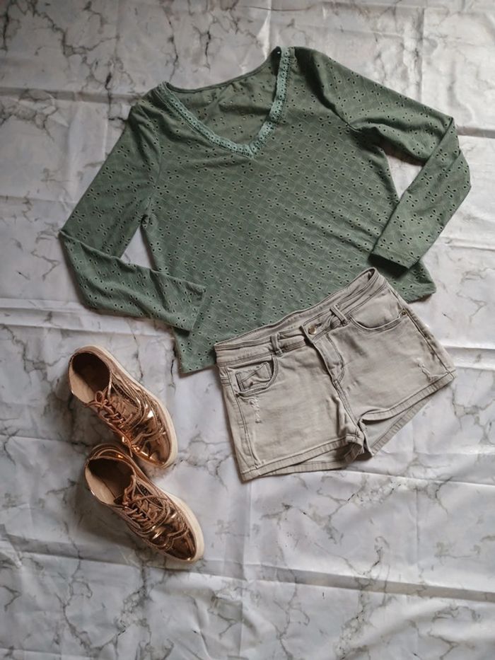 Blouse ajourée Shein taille M