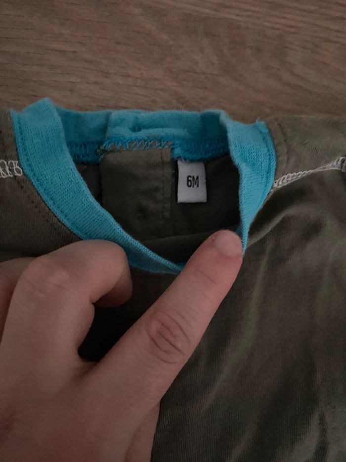 Ensemble été t-shirt manches courtes et short 6 mois - photo numéro 4