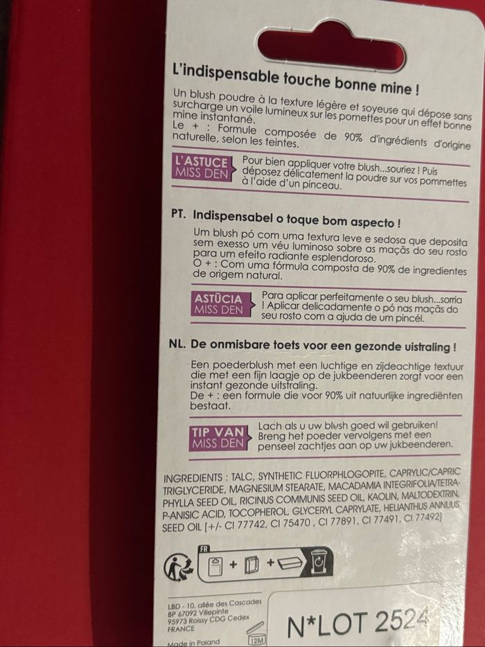 Blush bonne mine bois de rose  - Neuf - photo numéro 2