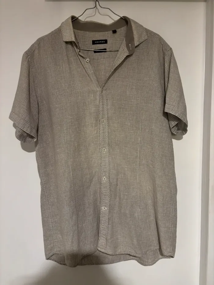 Chemise à carreaux manches courtes Devred taille L - photo numéro 2
