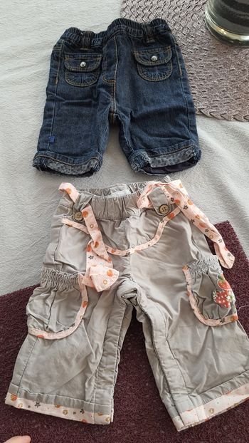 Pantalons fille 1 mois