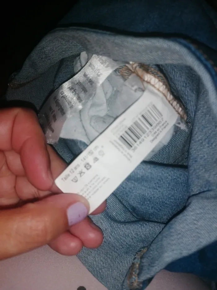 Salopette en jean Monoprix fille taille 12ans - photo numéro 9