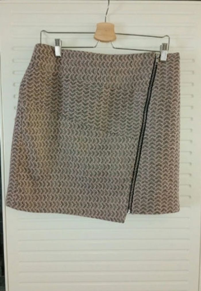 Jupe morgan gris rose taille 42
