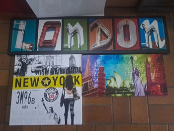 Lot de 3 Tableaux toile