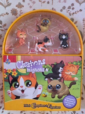 Coffret jeu livre chatons mignons