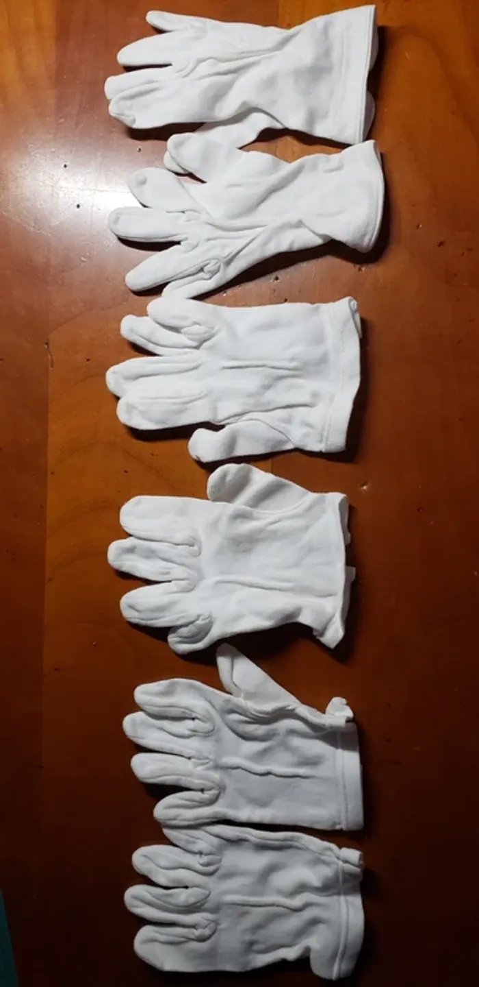 Gants blancs enfants - photo numéro 2