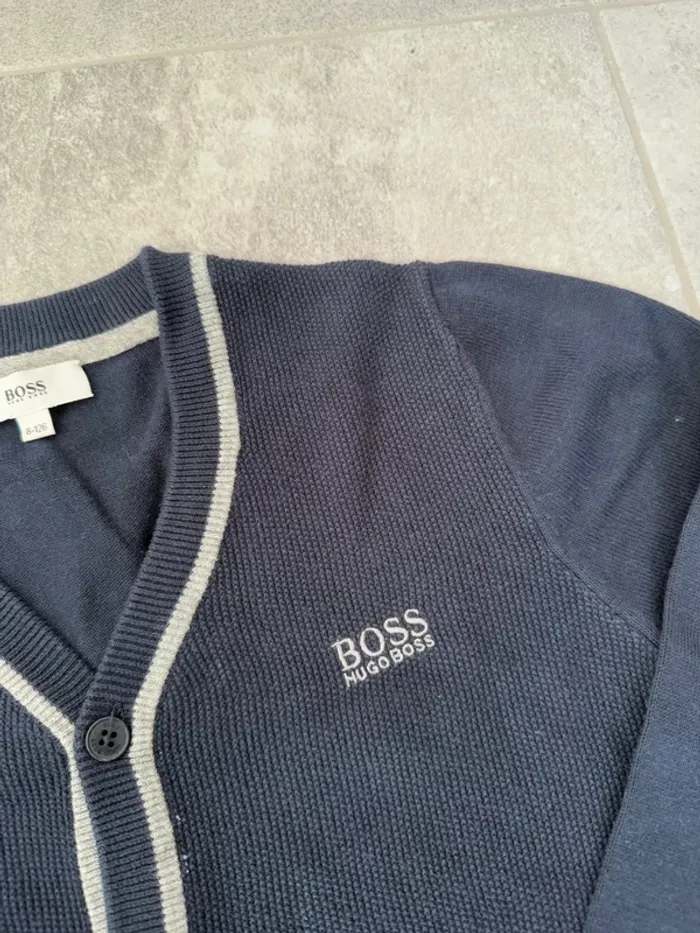 Gilet Hugo Boss garçon taille 8 ans marine - photo numéro 3