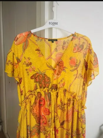 Robe longue bohème rue Mazarine Paris