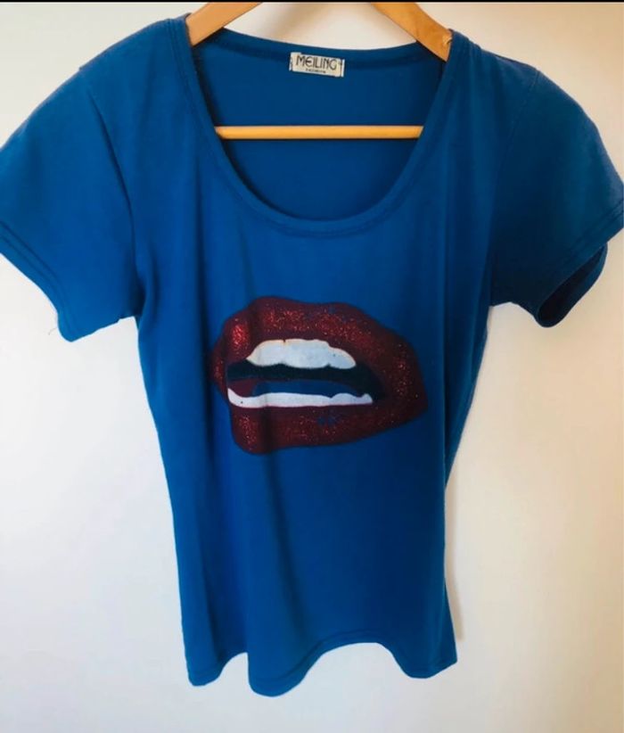 Tee shirt Meiling Fashion taille 36 bleu bouche - photo numéro 2