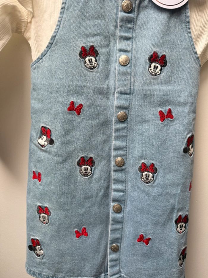 Robe jean et t shirt côtelé 92 cm - photo numéro 4