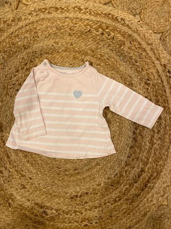 Tee-shirt manches longues fille 6 mois Obaibi