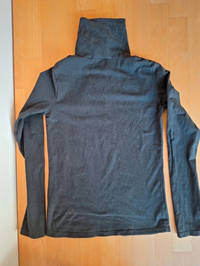T-shirt manche longue col roulé noir enfant Okaïdi 12 ans - photo numéro 2