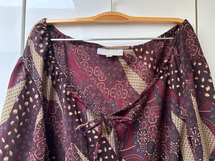 Tunique bordeaux Bleu Bonheur - Taille 52 - photo numéro 2