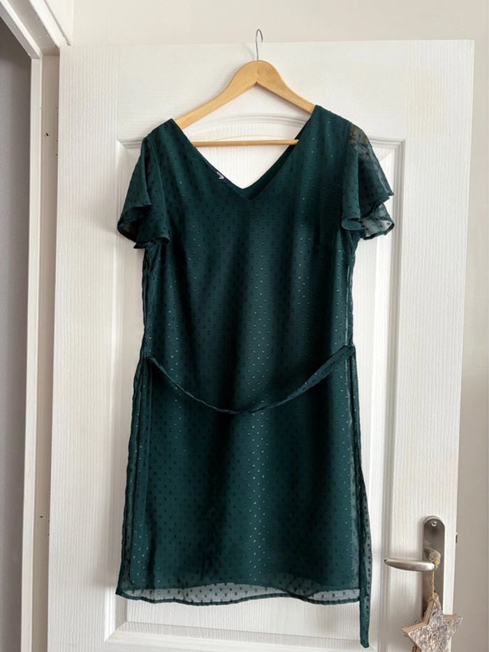Robe vert foncé Kiabi - neuve jamais portée - taille 40/L