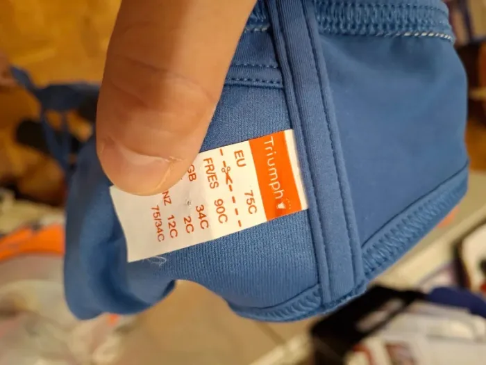 Haut de maillot de bain bleu petrol canard trimph taille 90 C - photo numéro 8