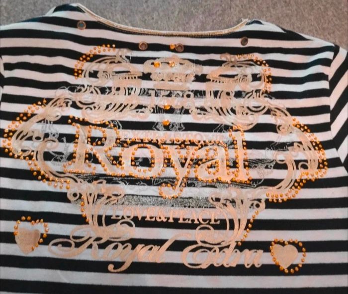 T-shirt rayé femme S/M - photo numéro 3