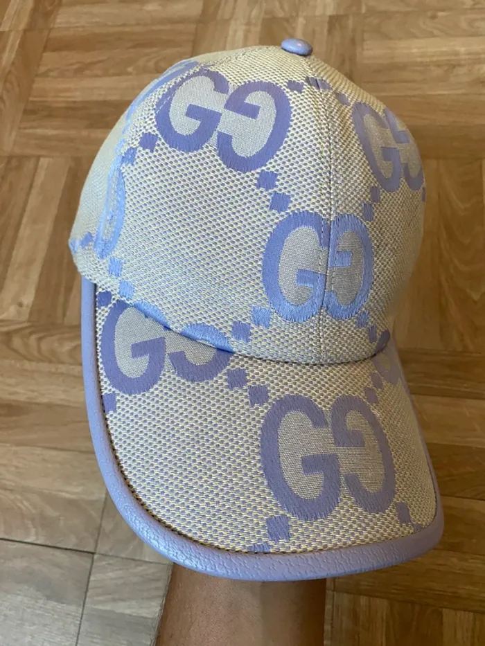 Casquette jumbo de baseball mauve - photo numéro 2