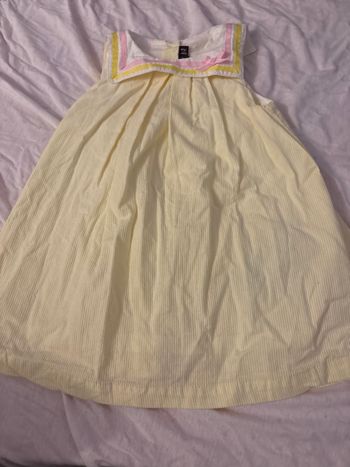 Robe jaune pale sergent major 12 mois bon état 