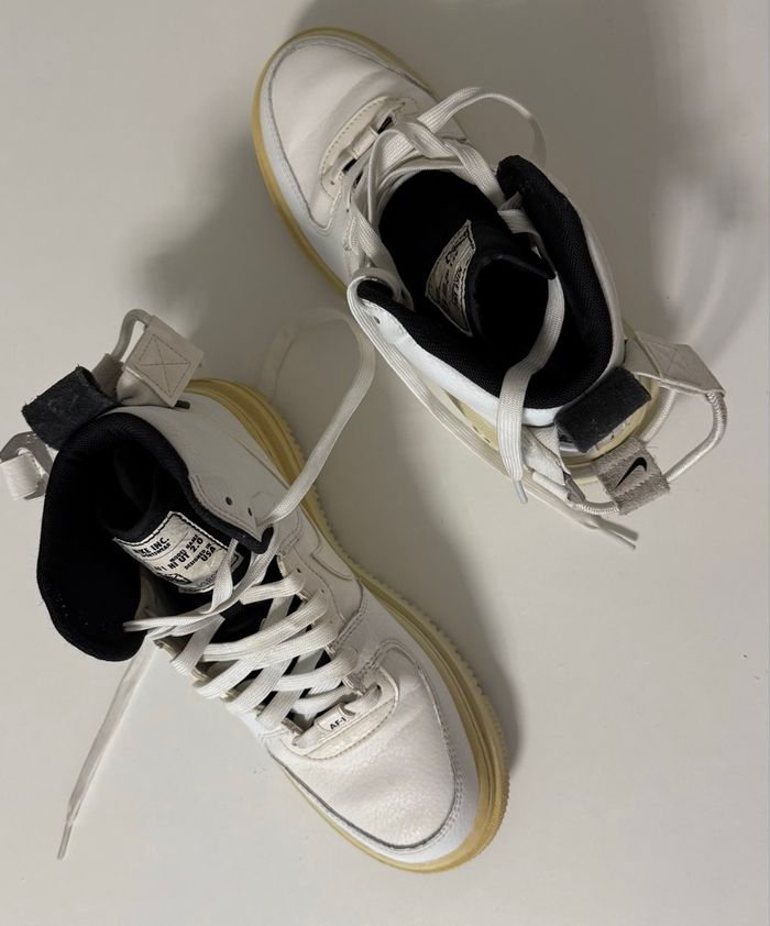 Nike Air Force 1 Mid blanches, taille 38,5 en bon état général. - photo numéro 6