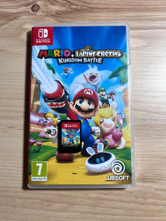 Jeu Nintendo Switch - Mario + Lapins Crétins: Kingdom Battle avec boite