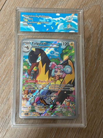 Pokemon  Fulgulairo de Mashynn 163/159 Aventure Ensemble Collect Aura 9.5