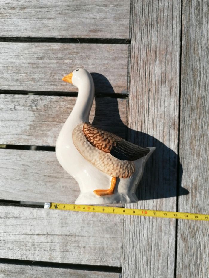 Figurine statuette canard oie vintage collection décoration - photo numéro 4
