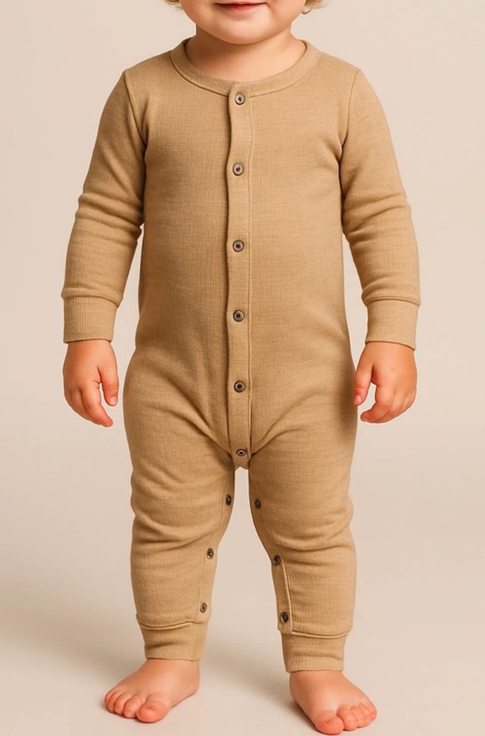 ๐ Pyjama intรฉgral beige pour bรฉbรฉ 24M๐