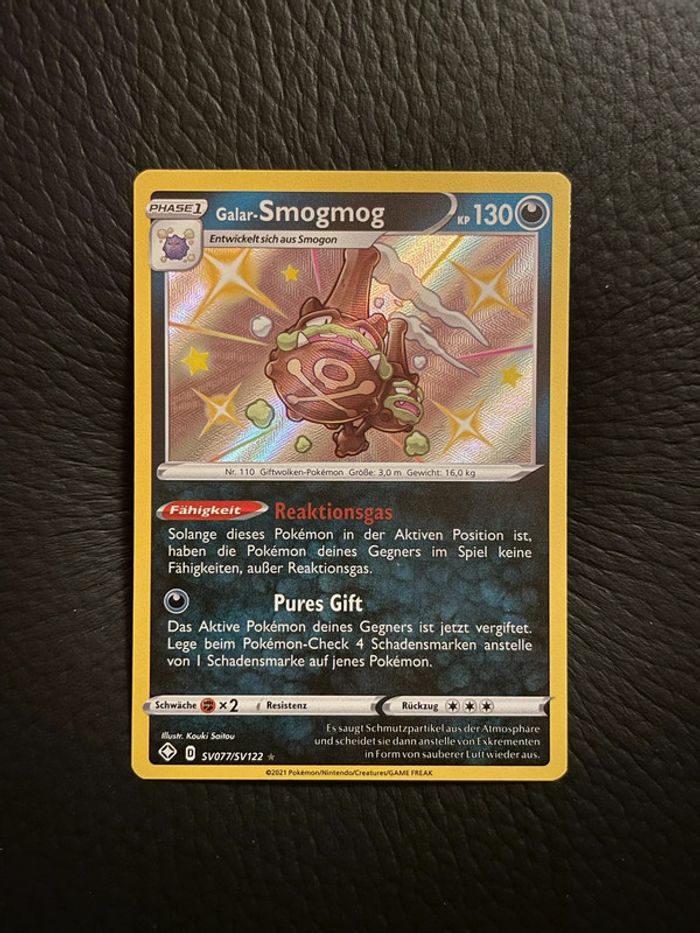 Carte Pokémon Galar Smogmog Destinées Radieuses SV077/SV122