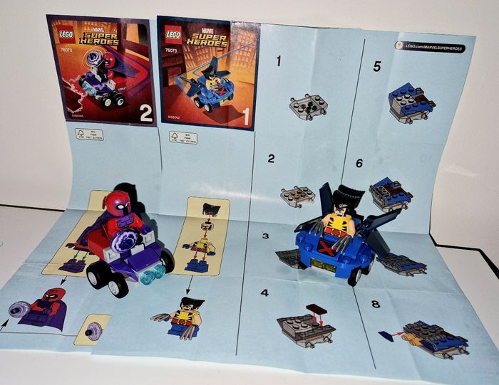 Lego 76073 mighty micros Wolverine contre Magneto complet