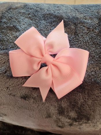 Pince crocodile barrette cheveux bébé enfant fille rose