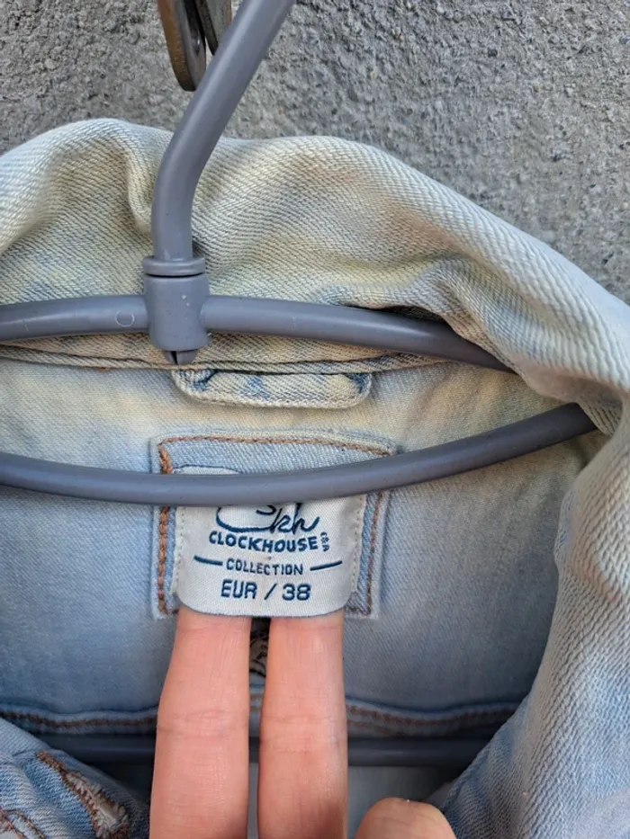 Veste en jean bleu clair - photo numéro 3